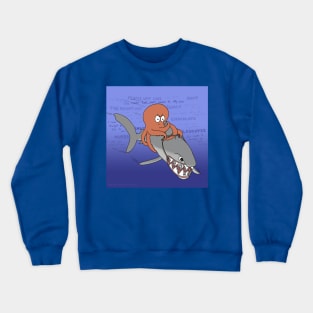 Riding the Shark- The Cancer Battle Crewneck Sweatshirt